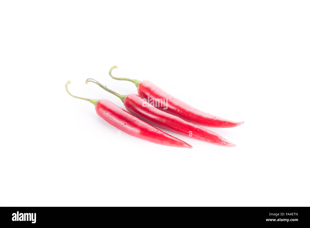 Chili auf weißem Hintergrund Stockfoto