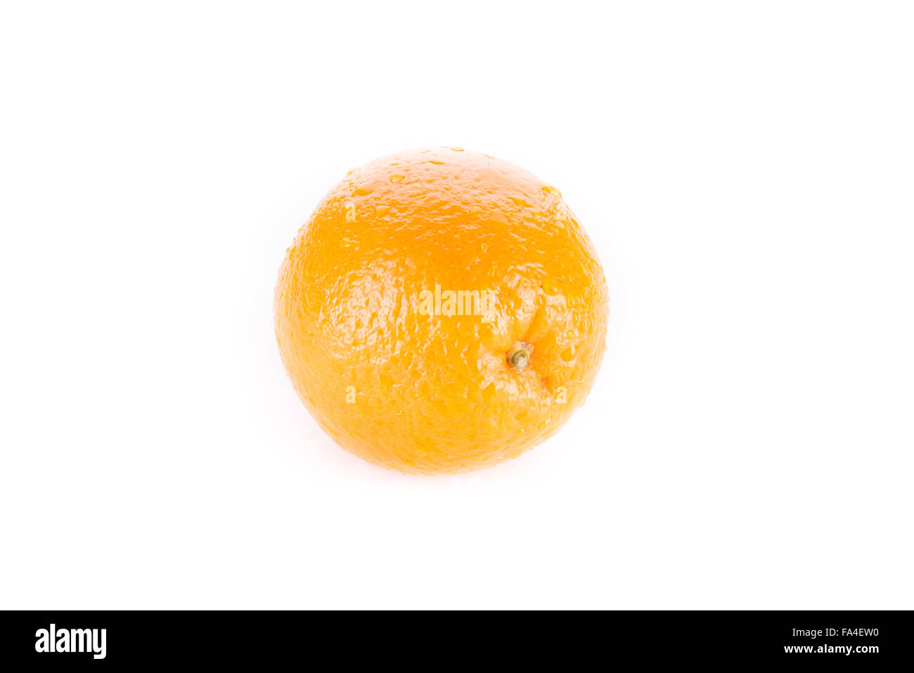 Reife Orange isoliert auf weißem Hintergrund Stockfoto