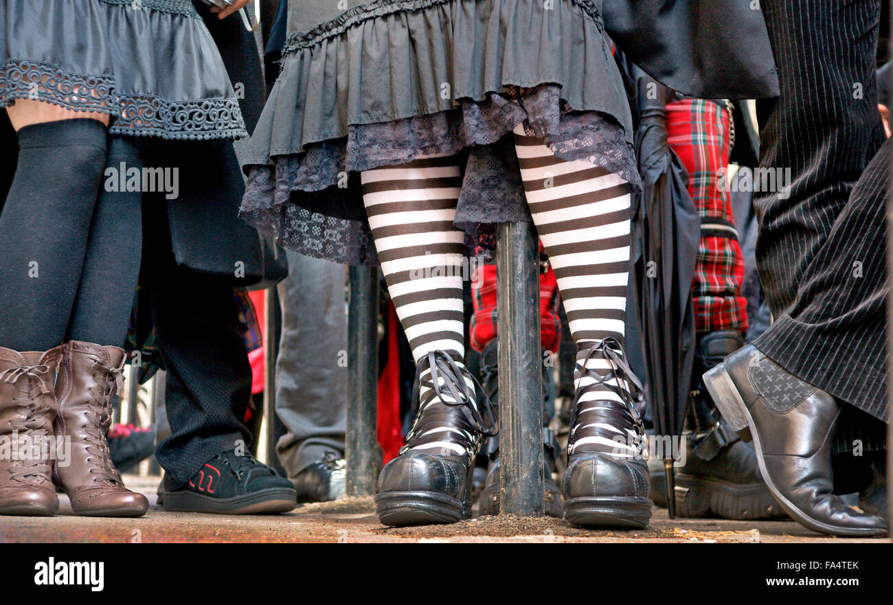 Gotische Beine Stockfoto