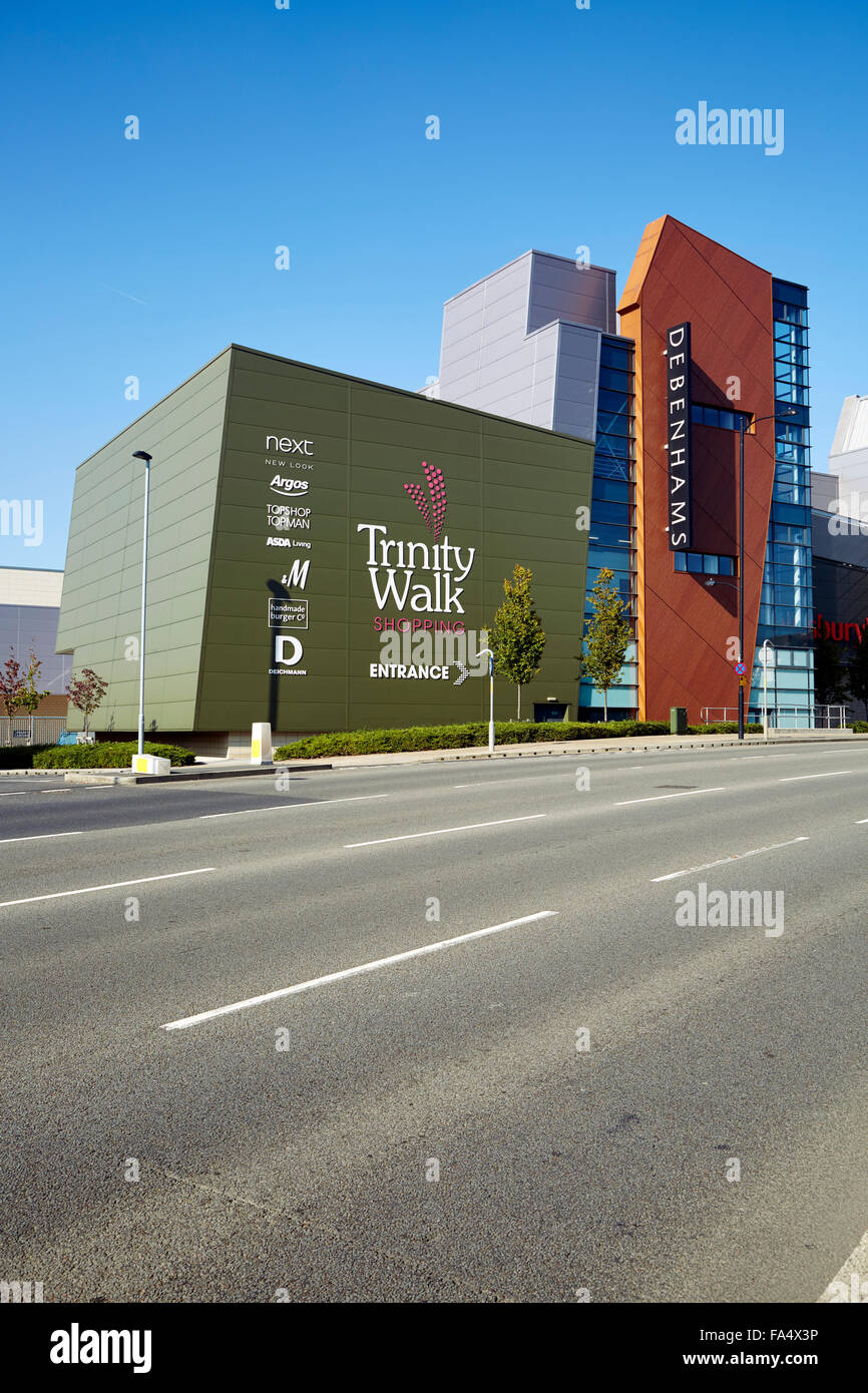 Die Außenseite des Trinity Spaziergang, Wakefield von Marsh. Kopieren Sie Platz für Text Stockfoto