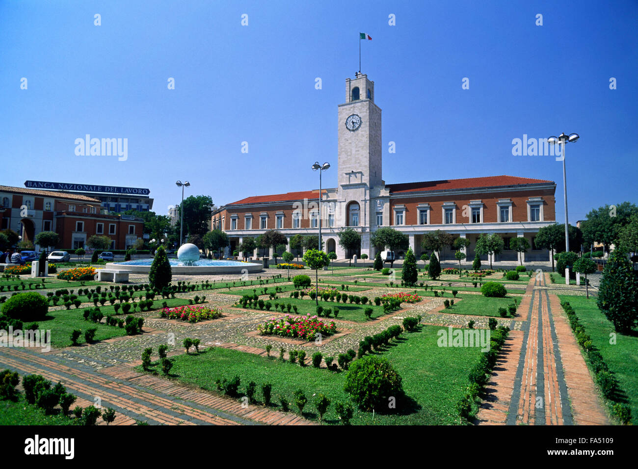 Italien, Latium, Latina, Rathaus, faschistische Architektur Stockfoto