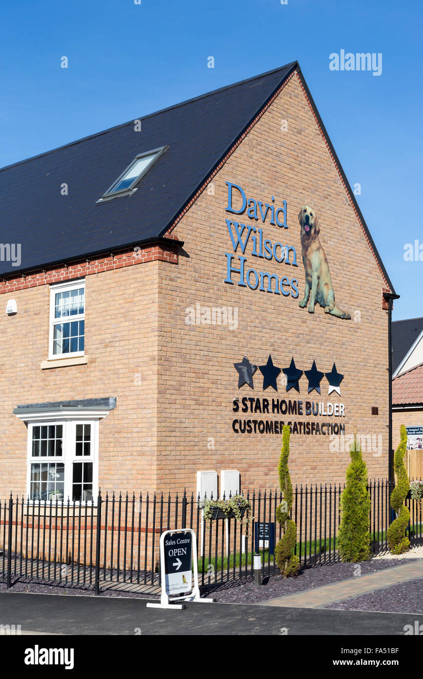 David Wilson Häuser zeigen, Haus, Llanfoist, Wales, UK Stockfoto