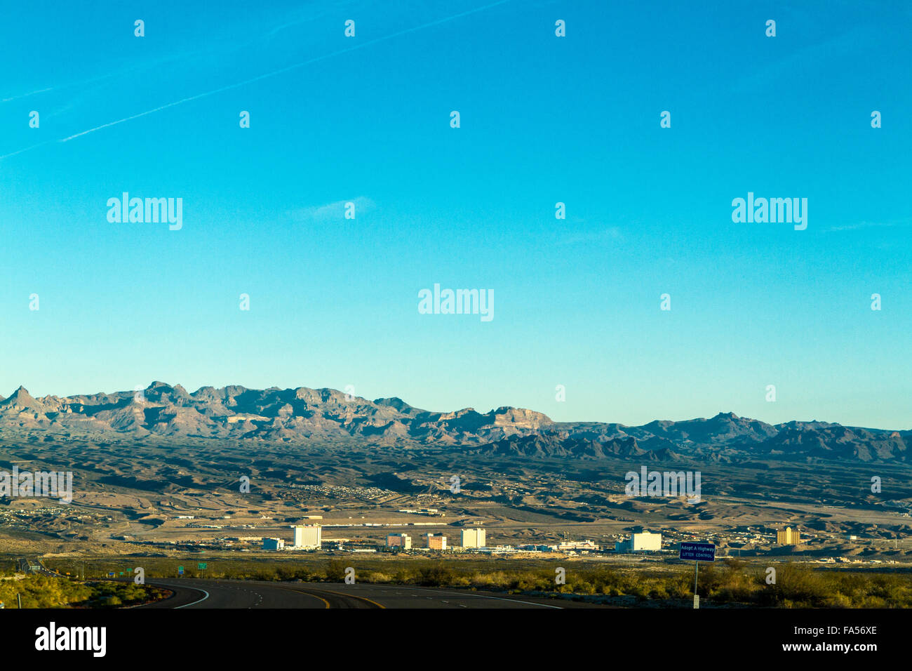 Laughlin, Nevada und Arizona Bullhead City Stockfoto