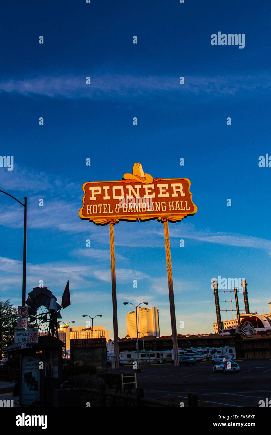 Das Pioneer Hotel Casino in Laughlin, Nevada Stockfoto
