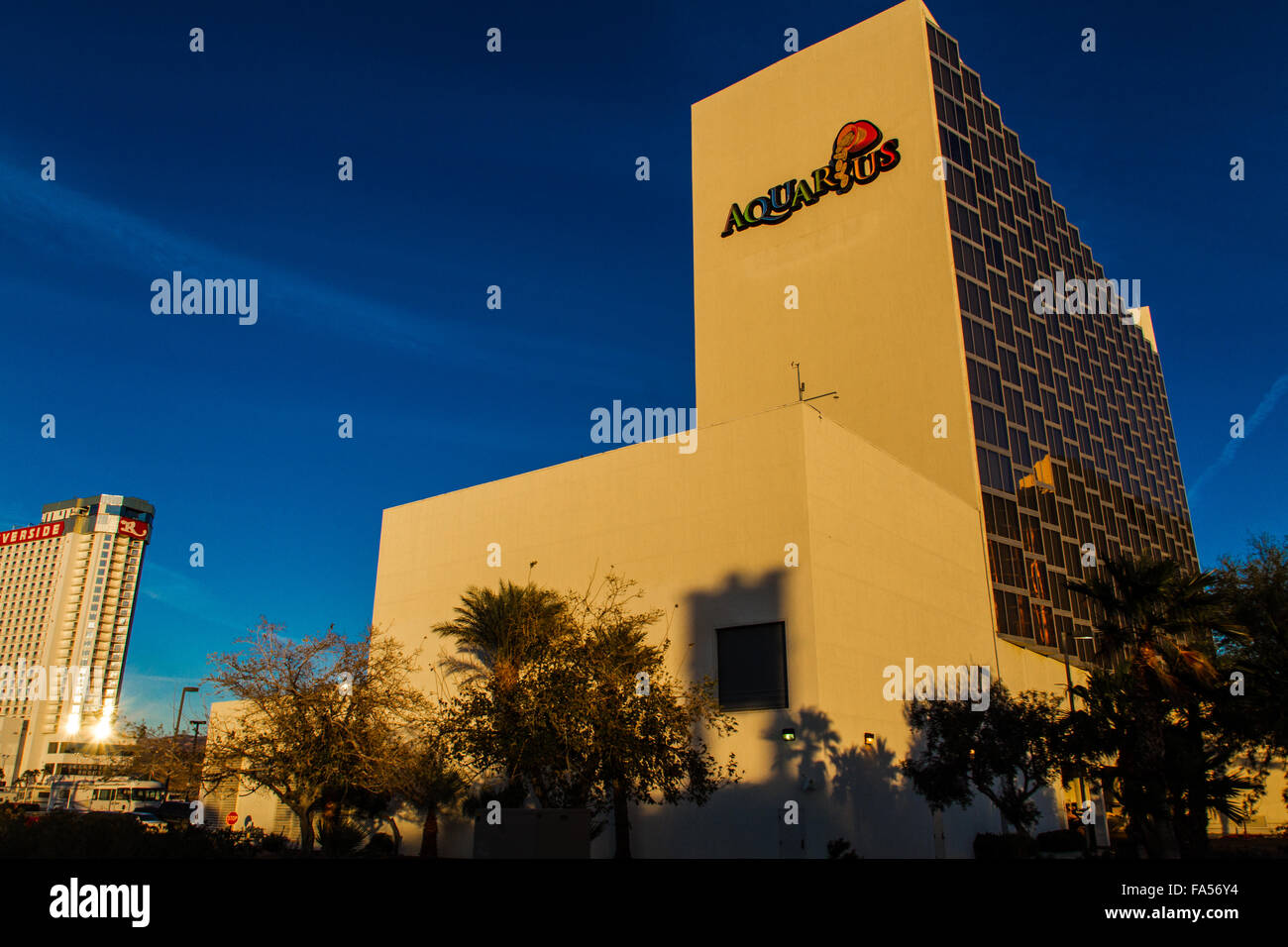 Das Aquarius Hotel Casino in Laughlin, Nevada Stockfoto