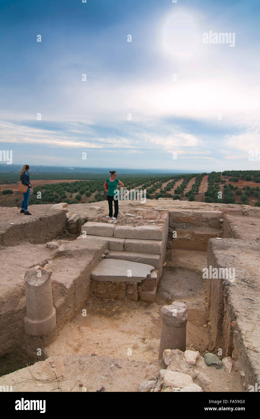 Römischen iberischen Stadt von Castulo, Linares, Provinz Jaen, Region von Andalusien, Spanien, Europa Stockfoto