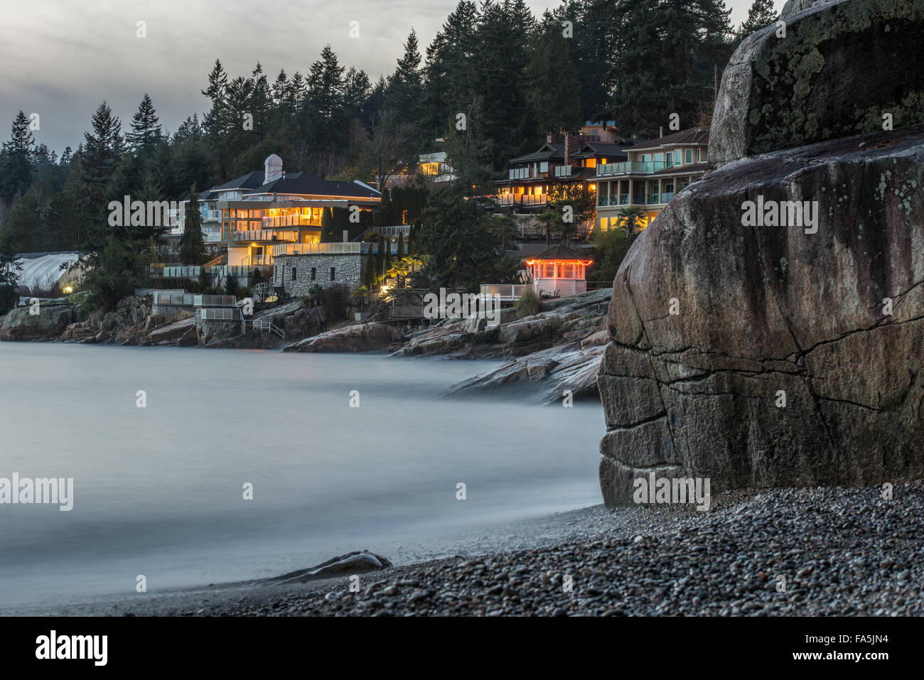 Sandy Cove Beach in West Vancouver Stockfoto