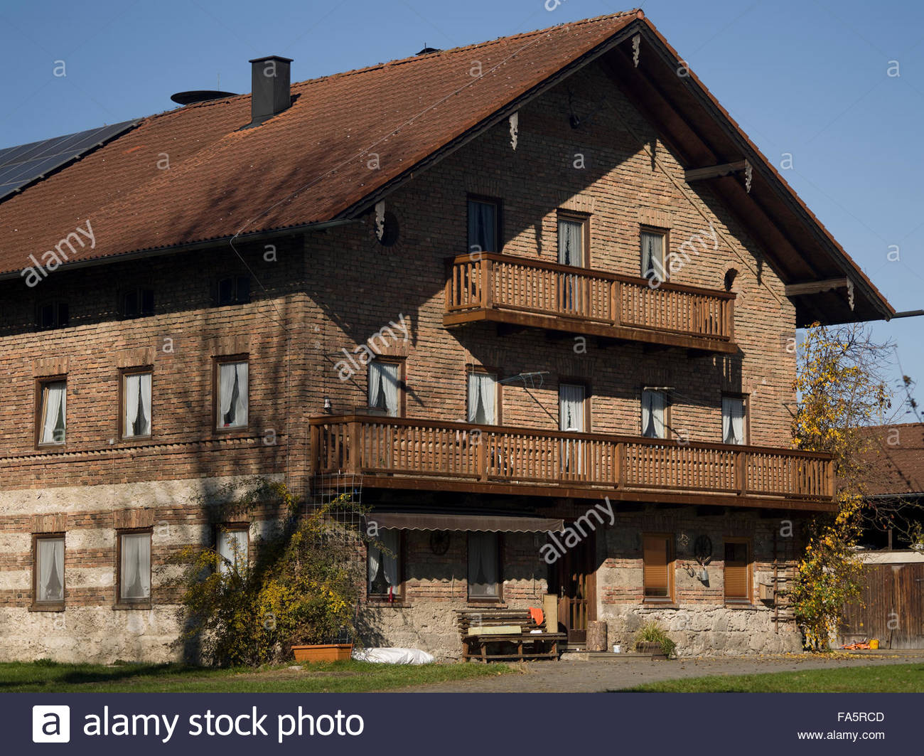 Traditionelle Bayerische Haus Bad Aibling Architektur Und
