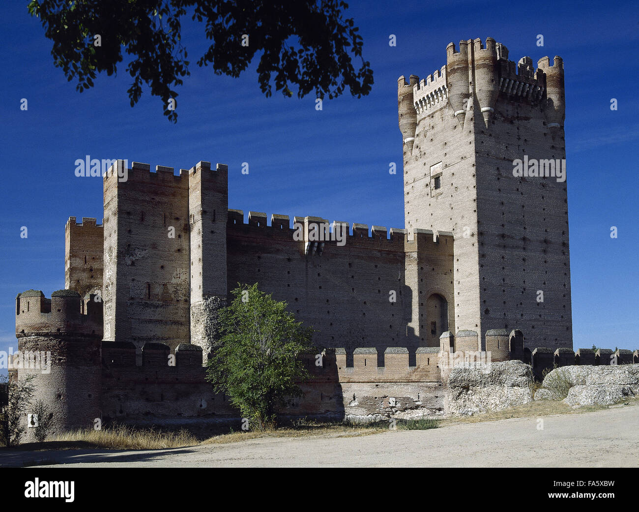Spanien. KastilienLeón. Medina del Campo. Schloss von La Mota