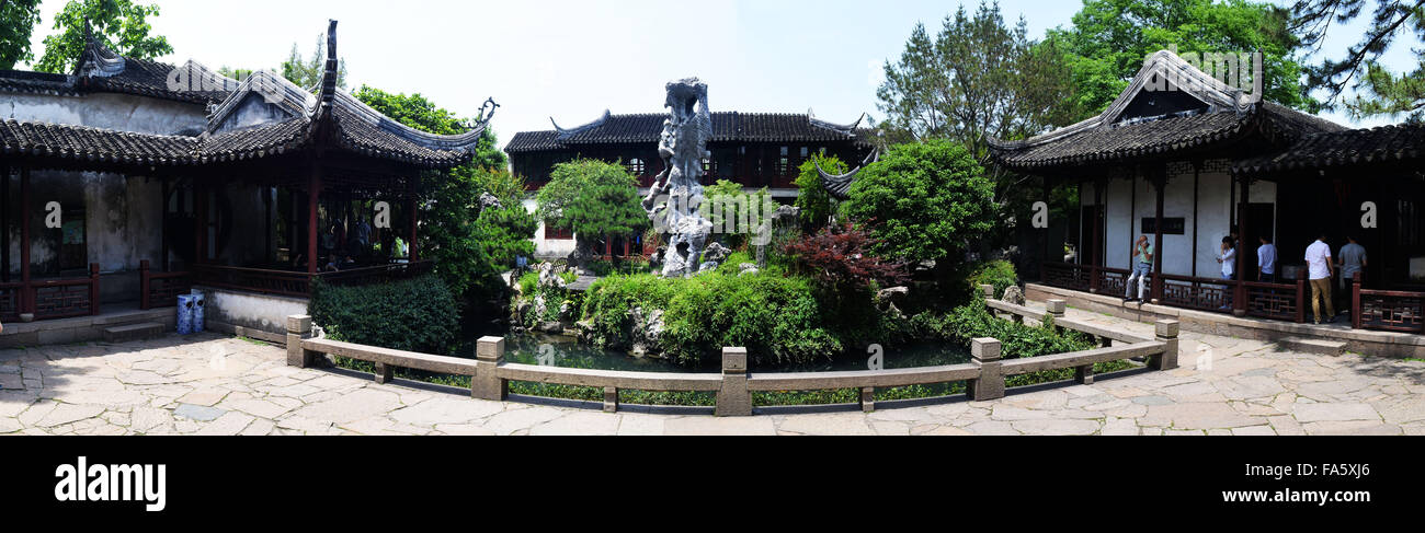 Provinz Jiangsu Suzhou Garten - Garten Verweilen Stockfoto