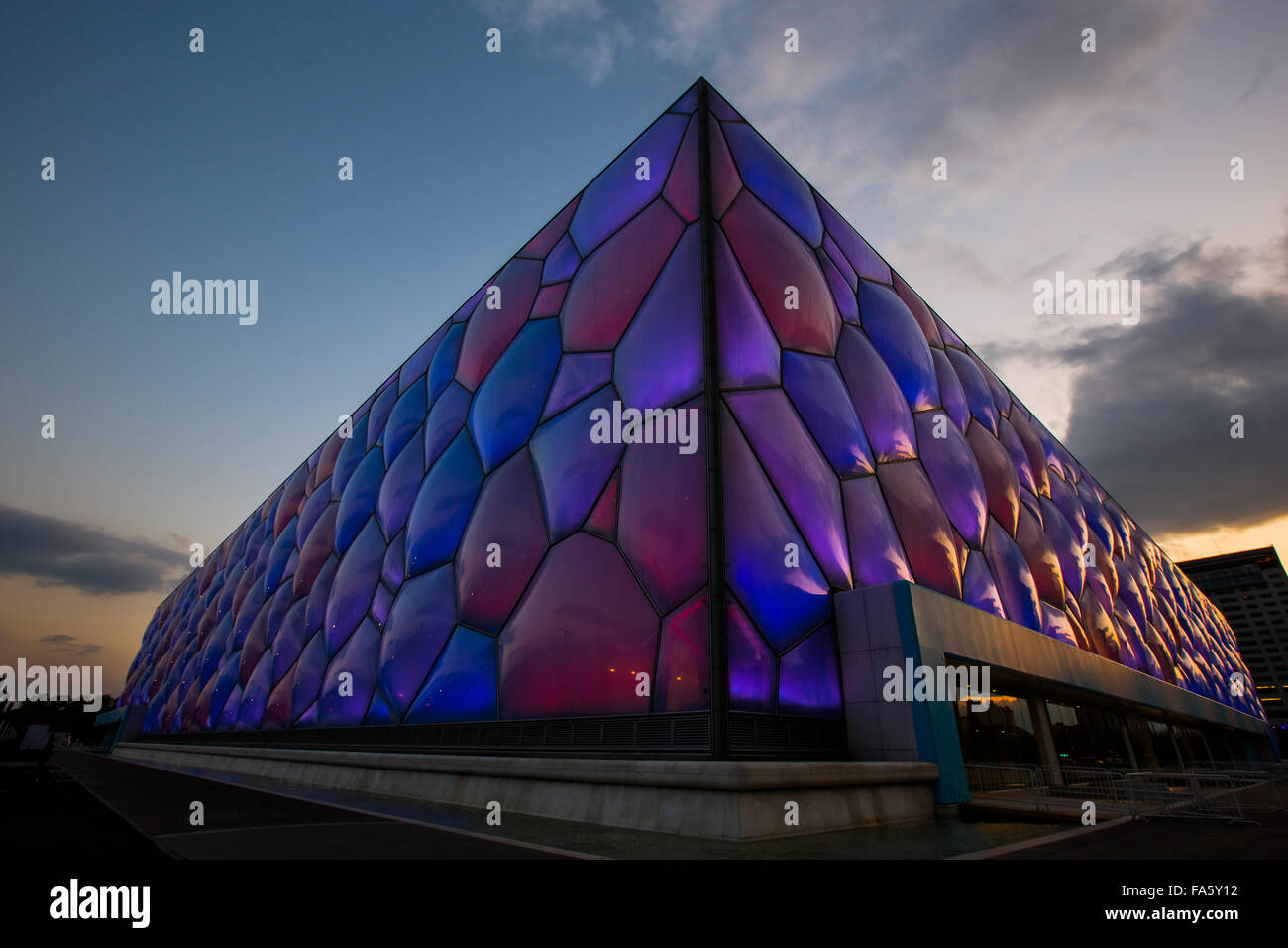 Die Beijing National Aquatics Center - Water Cube Stockfoto