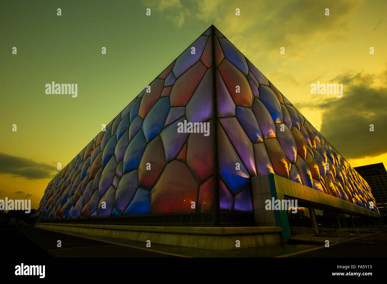 Die Beijing National Aquatics Center - Water Cube Stockfoto