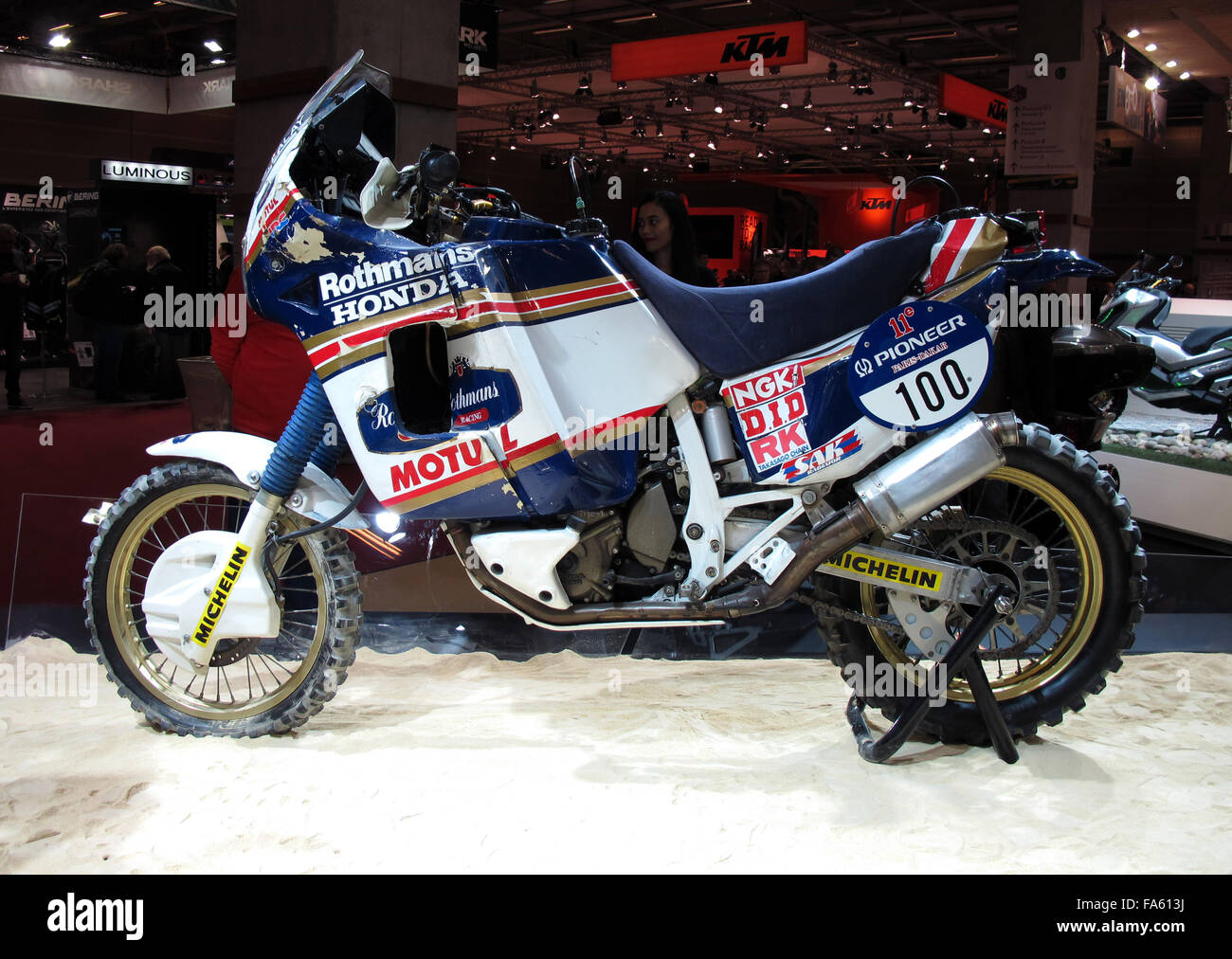 Rothmans Honda Paris-Dakar Rallye, Japan, Paris Motorrad Show, Frankreich Stockfoto