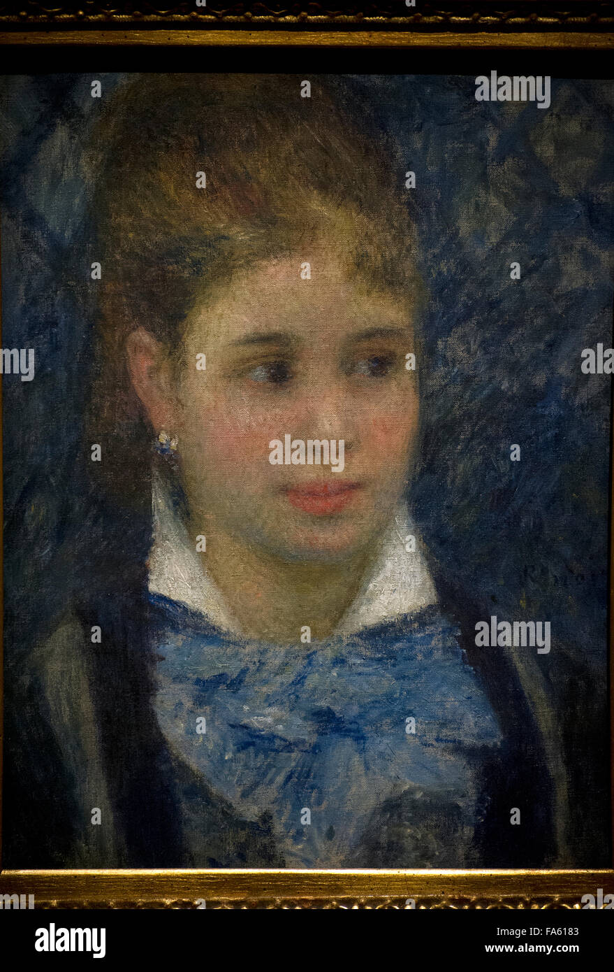 Pierre-Auguste Renoir (1841-1919). Französischer Maler. Young Parisian Lady, c. 1875. National Museum. Stockholm. Schweden. Stockfoto