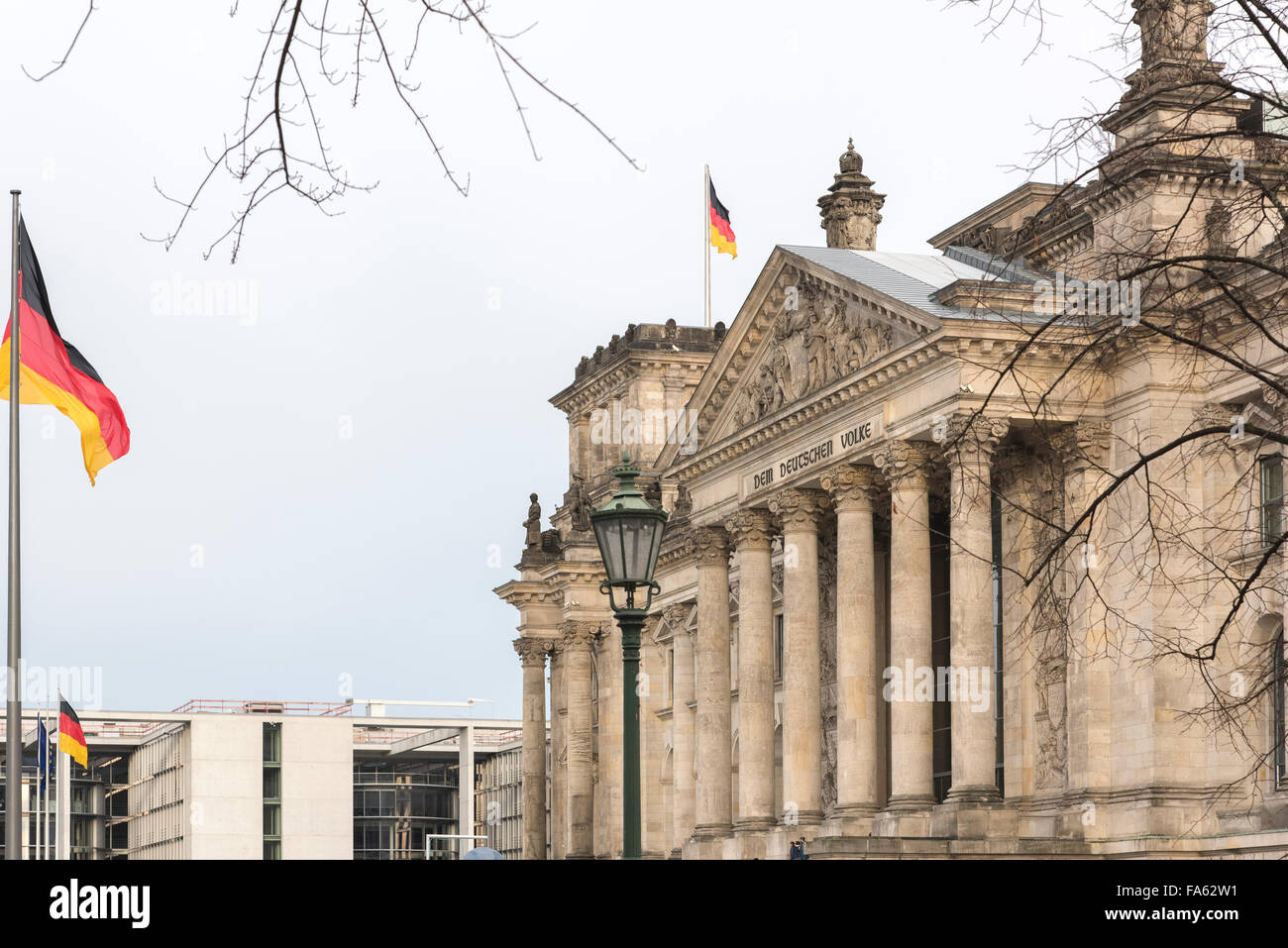 Parlament Reichstagsgebäude Berlin Deutschland Stockfoto