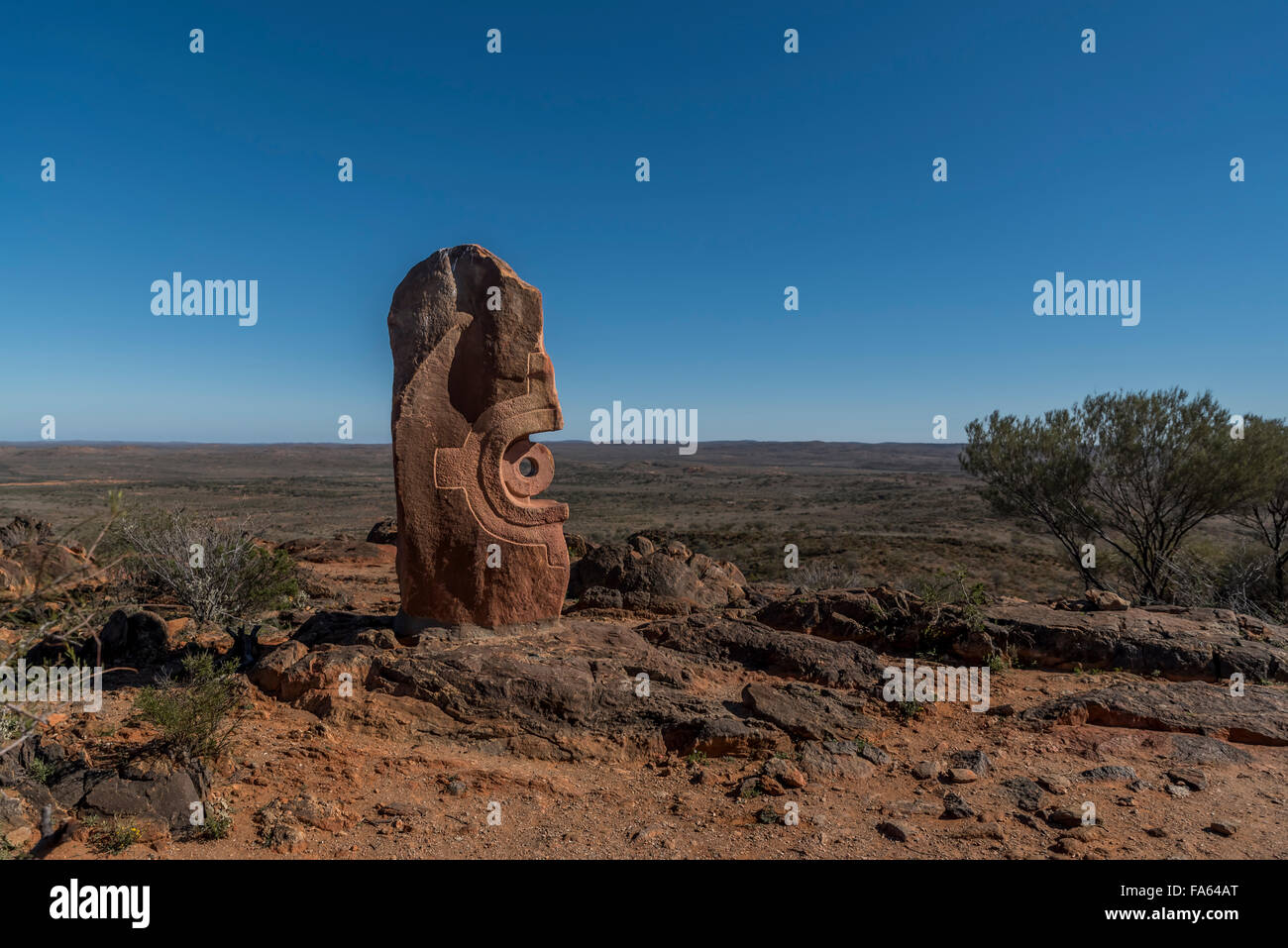 Skulpturen in der Wüste lebt in Broken Hill NSW Australia Stockfoto