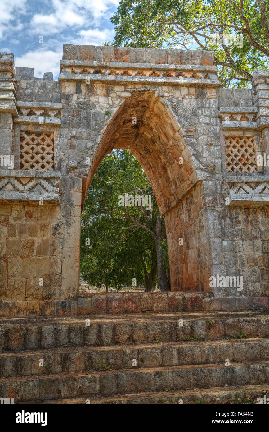 El Arco (das Gewölbe), Labná, Maya-Ruinen, Yucatan, Mexiko Stockfoto