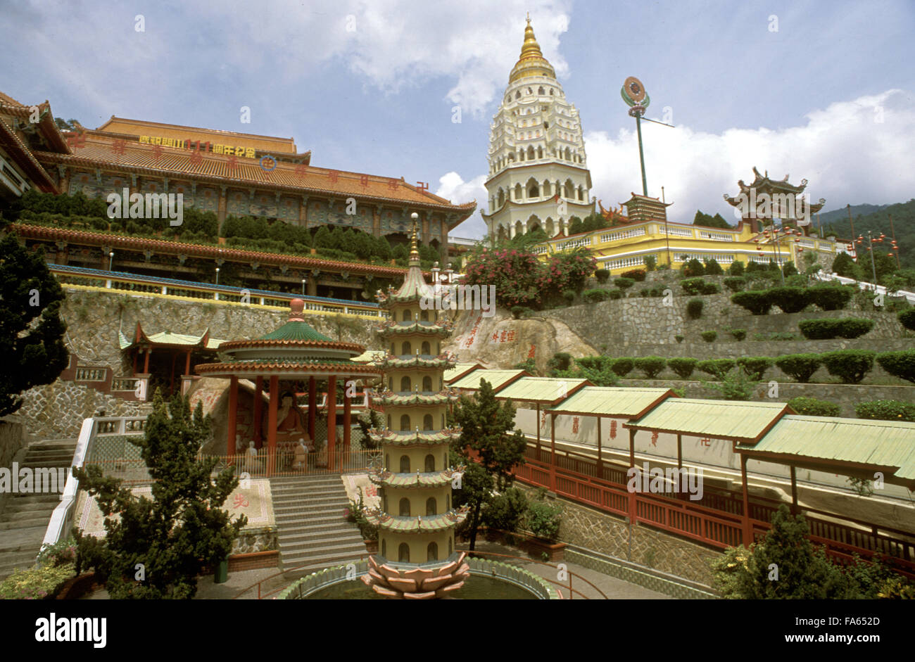 Pagode am Kek Lok Si (Tempel der Sukhavati) buddhistische Tempel, Air Itam, Penang, Bundesstaat Penang, Malaysia. Stockfoto