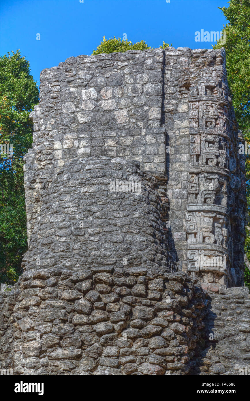 Hormiguero Maya-Ausgrabungsstätte, Rio-Bec-Stil, Campeche, Mexiko Stockfoto
