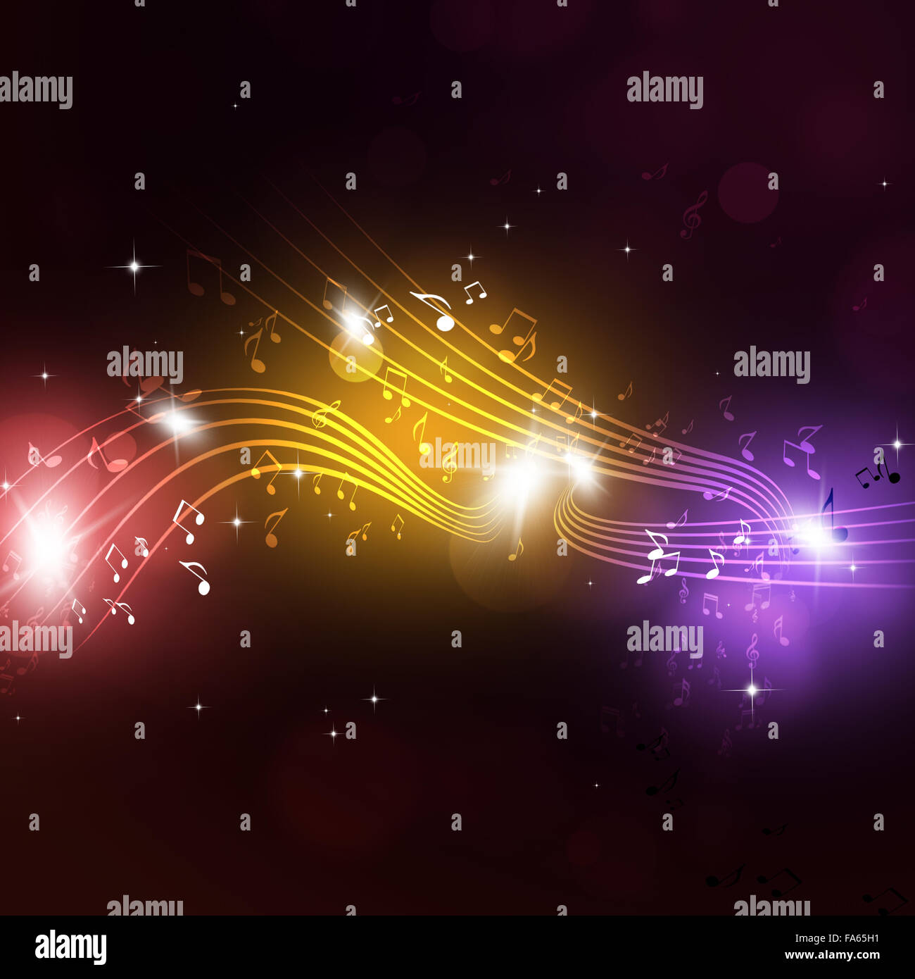 Partymusik fest mehrfarbiger Hintergrund für glückliche Ereignisse Stockfoto