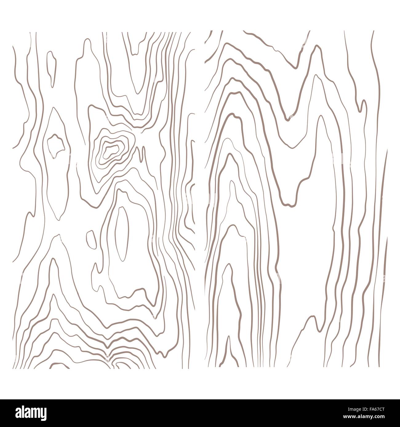 Vektor-verschiedene monochrome Holzstruktur Set Illustration weißen Hintergrund Stock Vektor