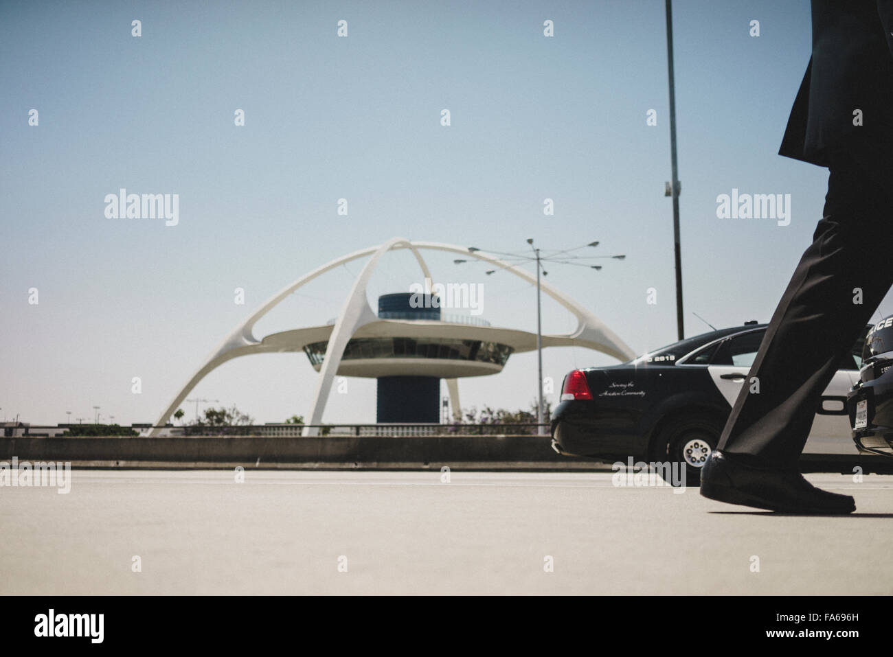 Das Thema Gebäude am Flughafen Los Angeles Stockfoto