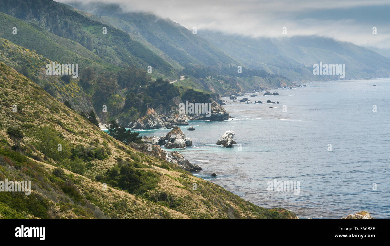Coastline, Big Sur, Kalifornien, Usa Stockfoto