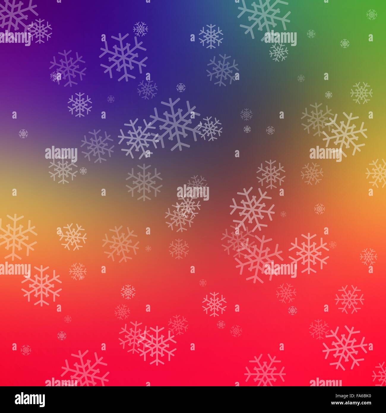 Bunte abstrakte Hintergrund mit Schneeflocken für Ihr design Stock Vektor
