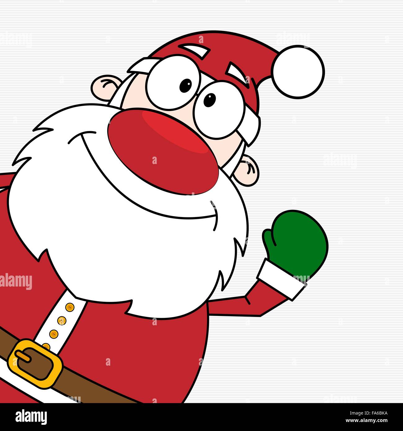 Vektor-Illustration von niedlichen Cartoon Weihnachtsmann Stock Vektor
