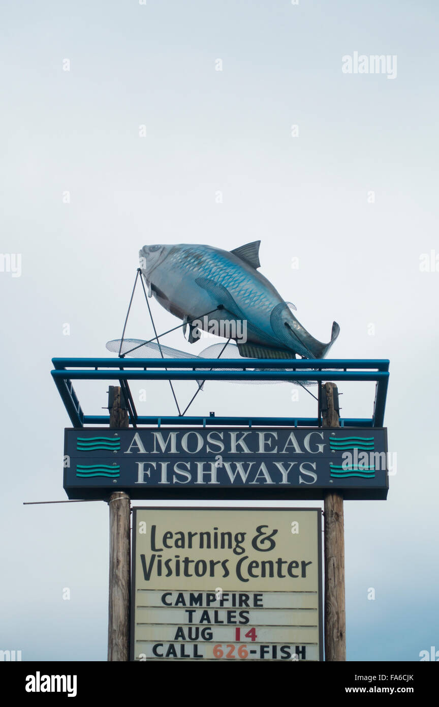 Amoskeag Fishways learning center Manchester New Hampshire Stockfoto