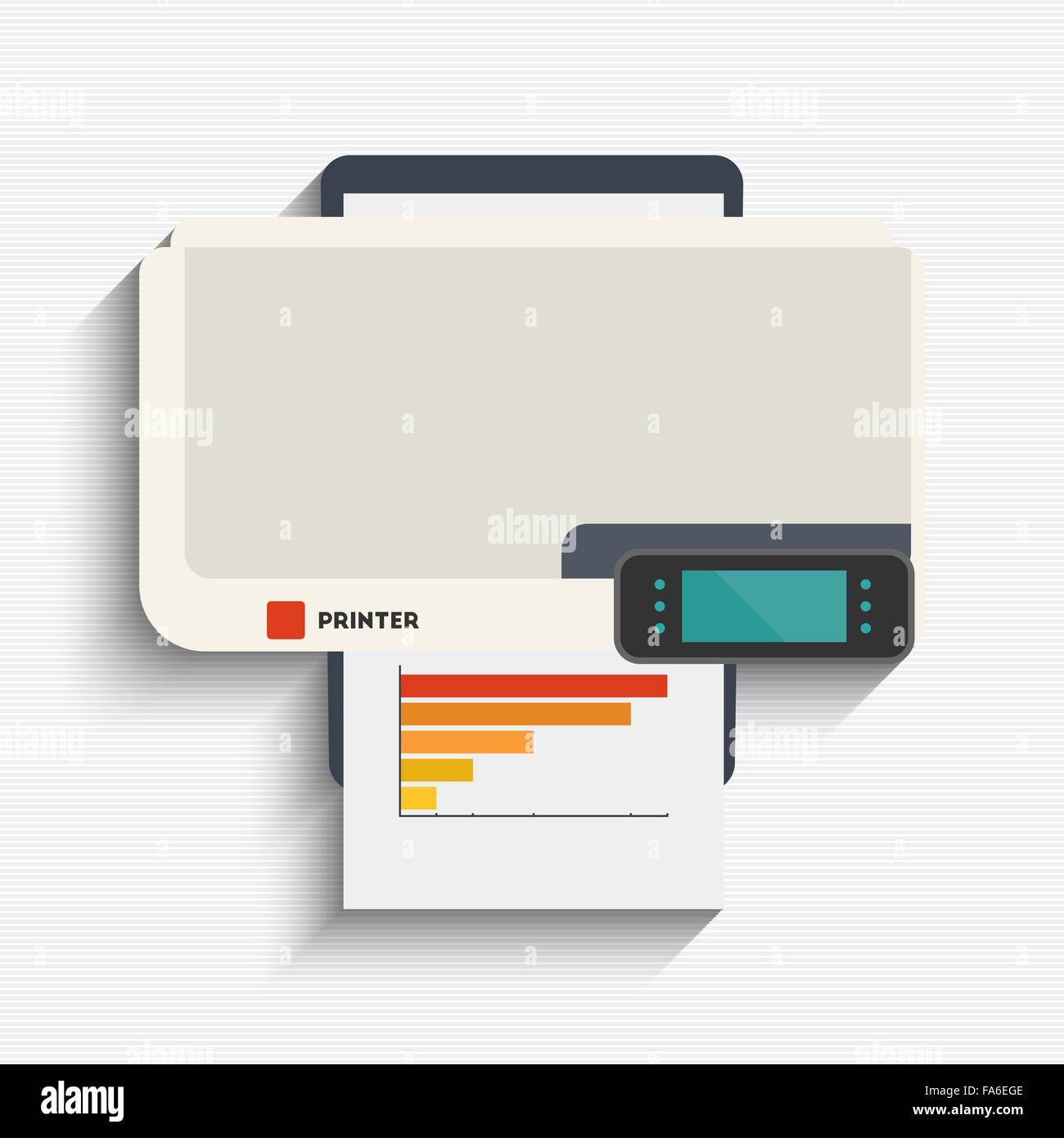 Vektor-Illustration von Drucken Drucker für Ihr design Stock Vektor