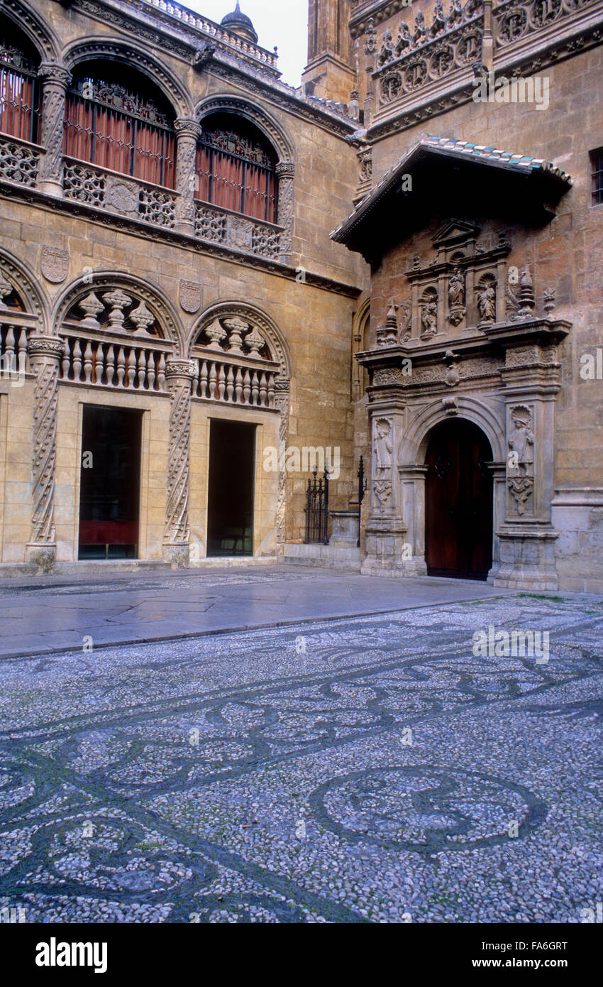 Königliche Kapelle der Kathedrale. Facade.16th Jahrhunderts. Granada. Andalusien, Spanien Stockfoto