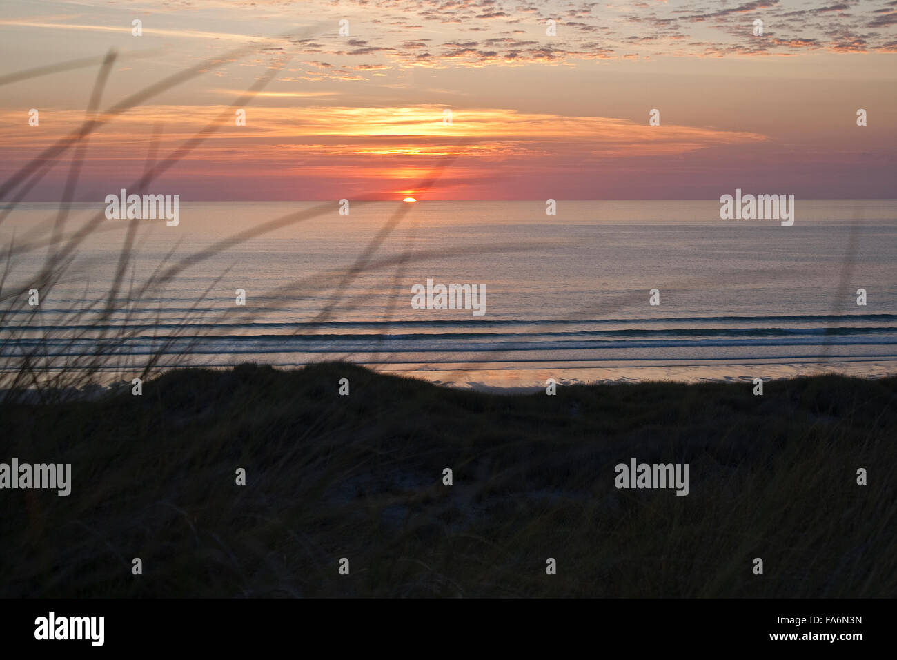 Cornwall, Sonnenuntergang Stockfoto