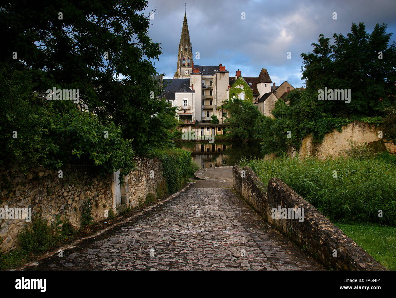 Französische Landschaft, Loire-Tal, Sommer Stockfoto