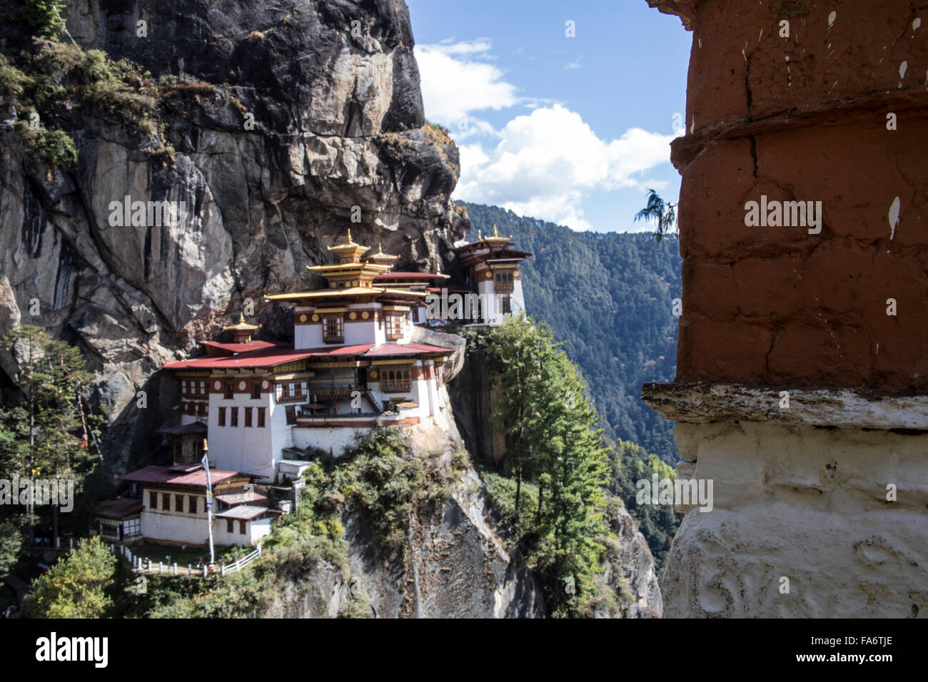 Tiger Nest Taktsang Palphug Kloster Paro Bhutan Stockfoto