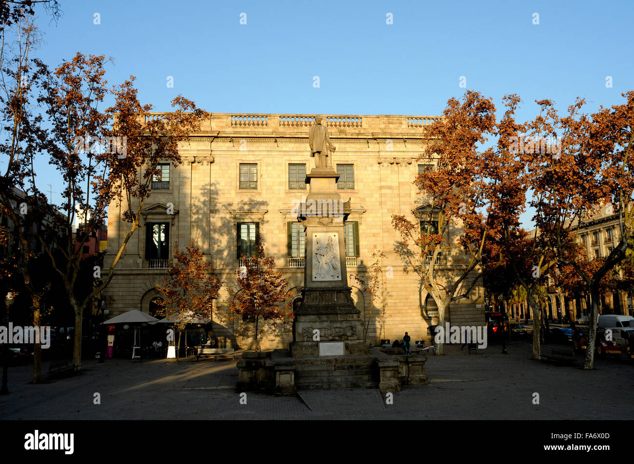 Plaça d ' Antonio López, BARCELONA, Spanien Stockfoto