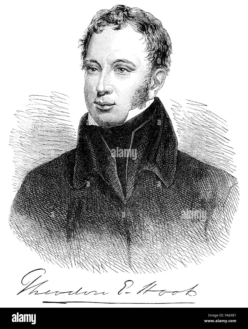 Theodore Edward Hook, 1788-1841, ein englischer Mann von Briefen und Komponist, Stockfoto