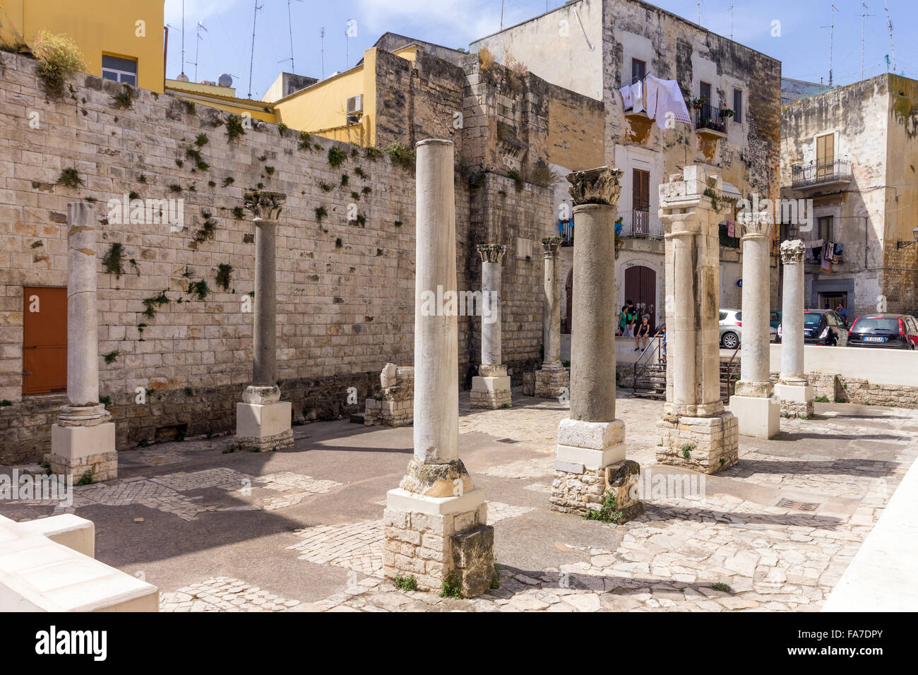 Italien, Apulien, Bari, Altstadt, Santa Maria del Buonconsiglio antike Stätte Stockfoto