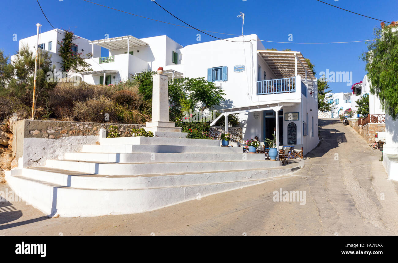 Griechenland, Kykladen, Folegandros Insel Chora Folegandros Stockfoto