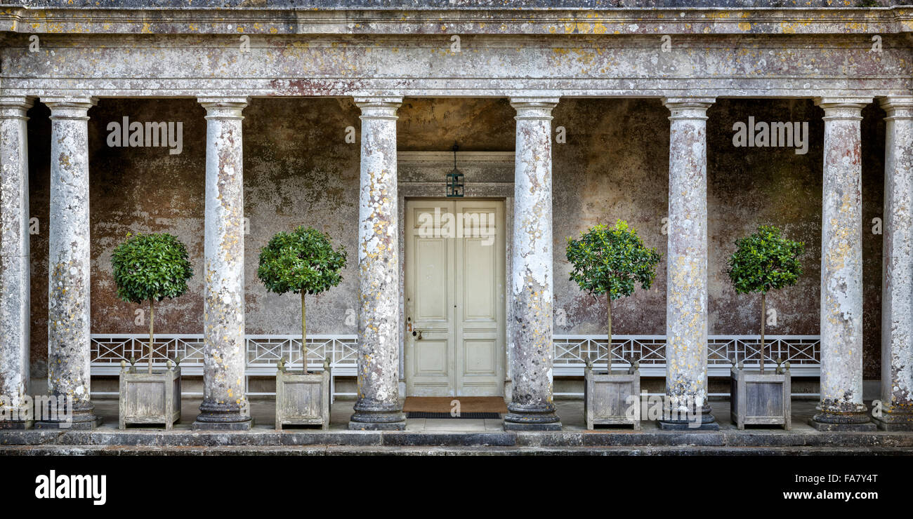 Nordfassade des Hauses in Uppark House and Garden, West Sussex. Stockfoto