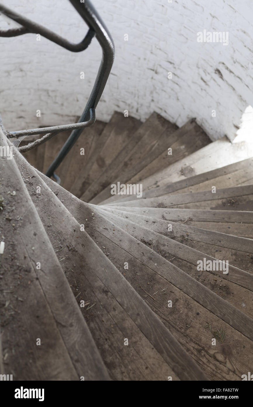 Eine Treppe auf dem Landgut Osterley Park und Haus, Middlesex. Stockfoto