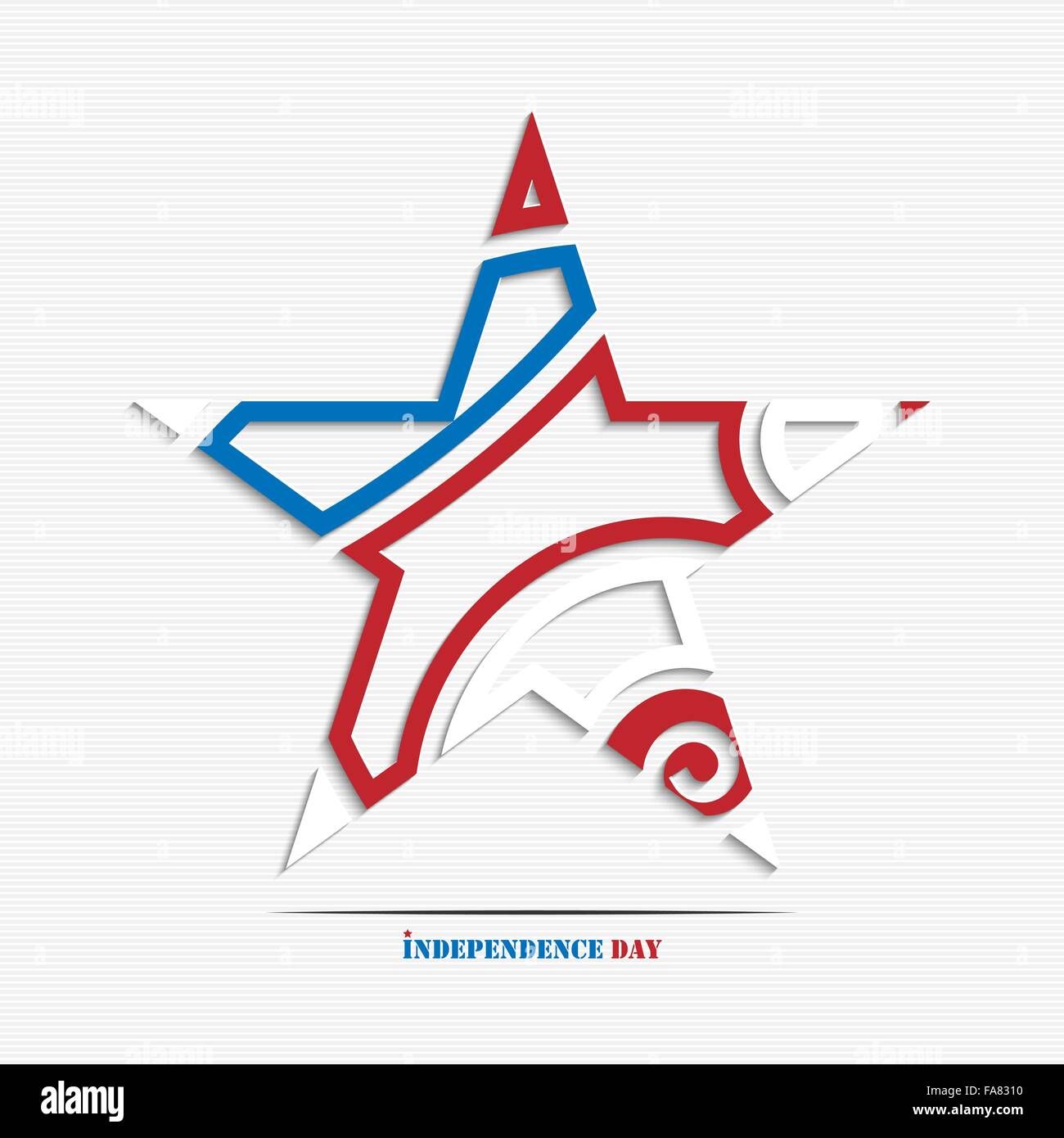 Fourth Of July, Unabhängigkeitstag abstrakte Sterne für Ihr design Stock Vektor