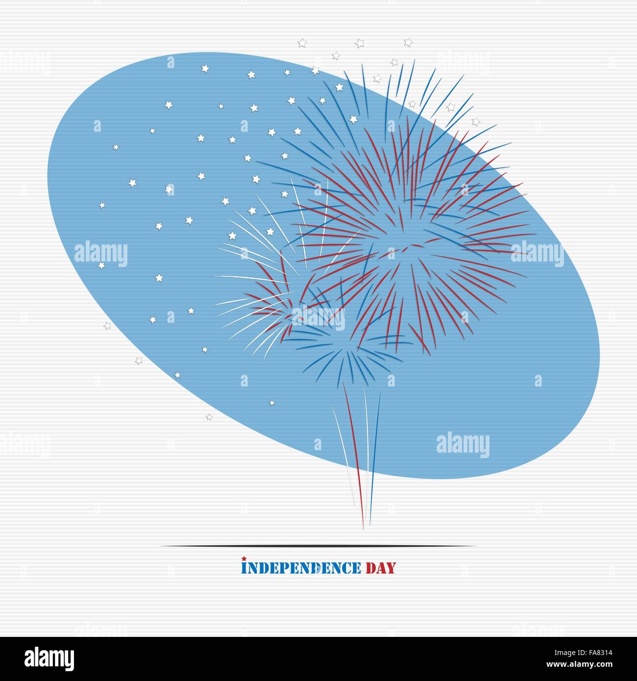 Fourth Of July, Unabhängigkeitstag Feuerwerkskörper für Ihr design Stock Vektor