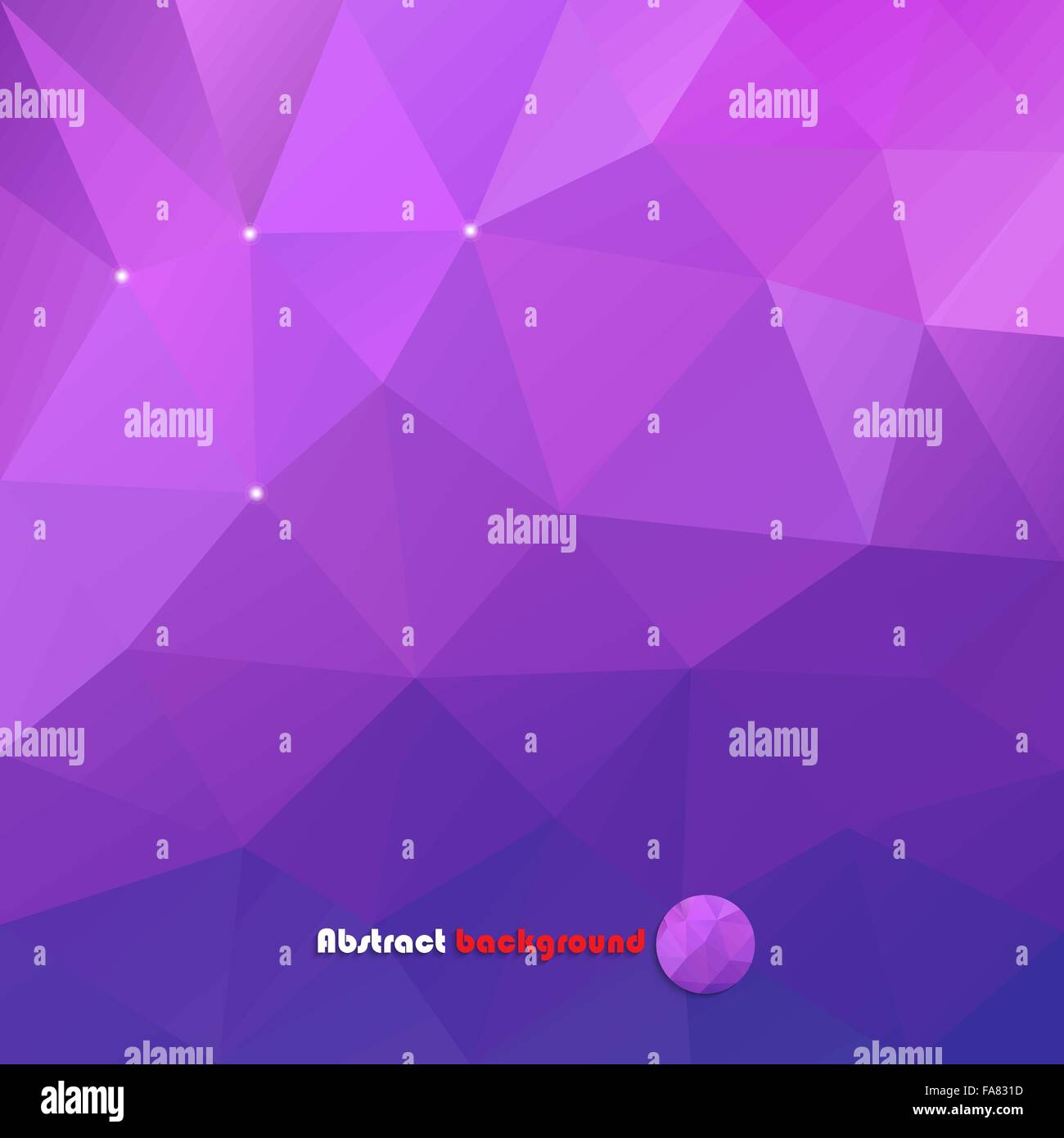 Abstrakter lila Hintergrund gemacht von Dreiecken für Ihr design Stock Vektor