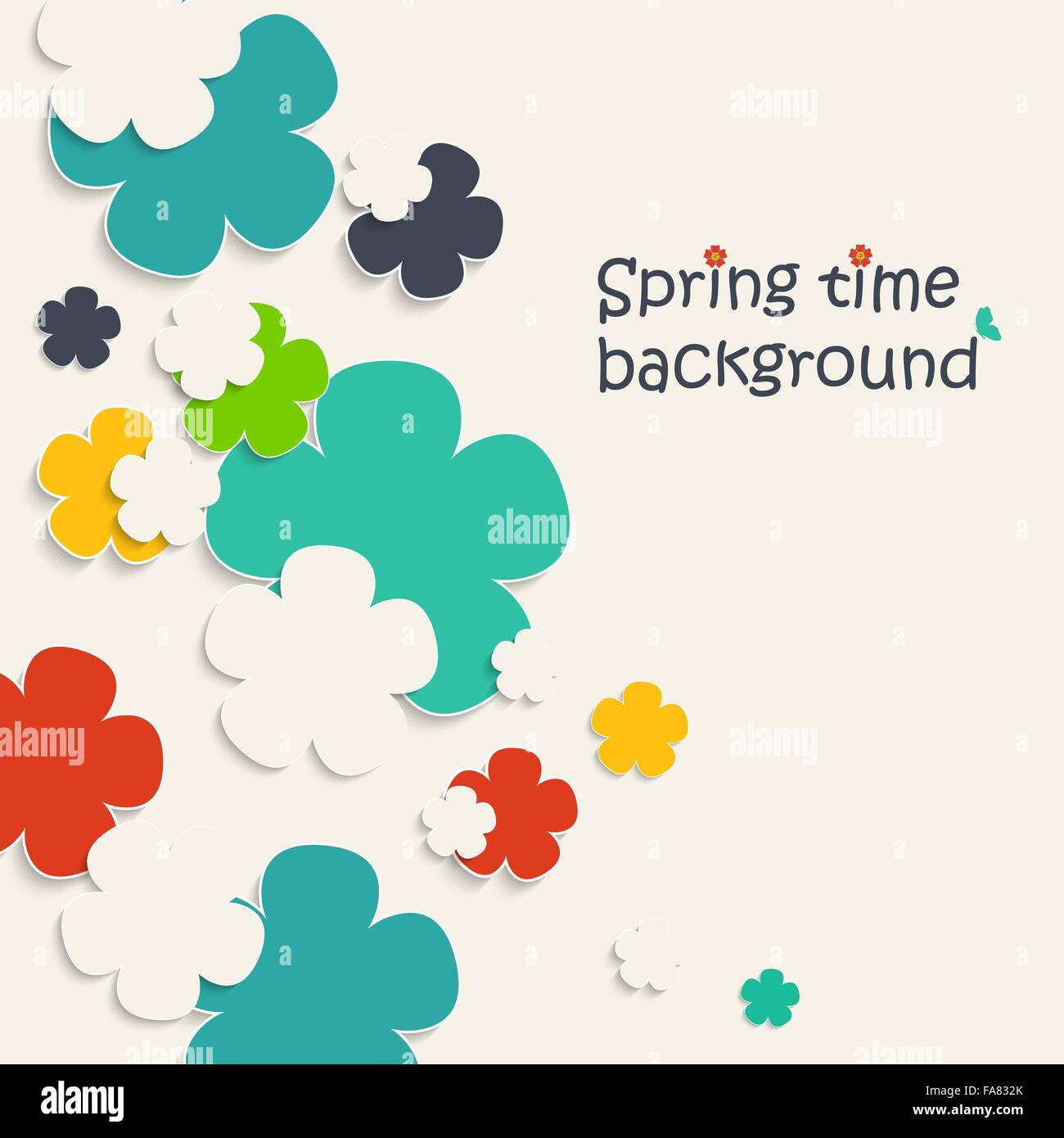Vektor-Illustration von Frühling Hintergrund für Ihr design Stock Vektor