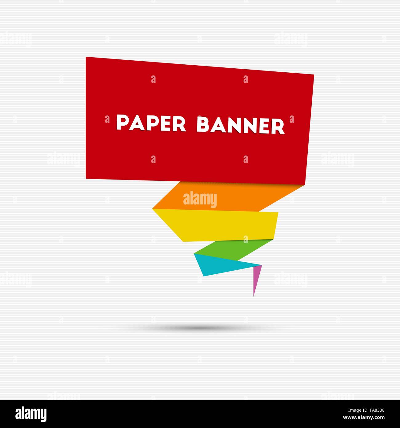 Abstrakte farbiges Papier Banner für Ihr design Stock Vektor