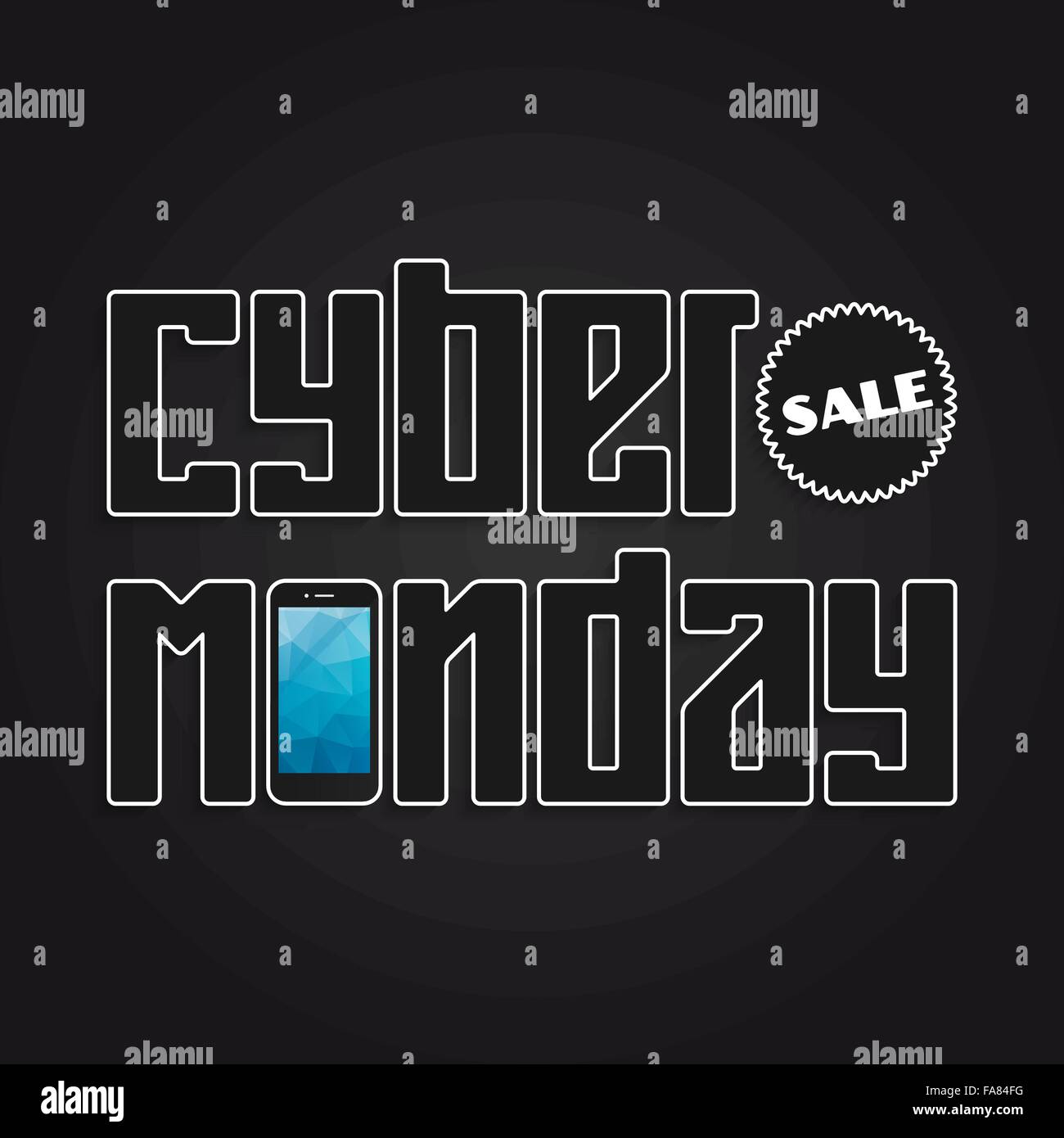 Cyber Montag Verkauf Banner für Ihr design Stock Vektor