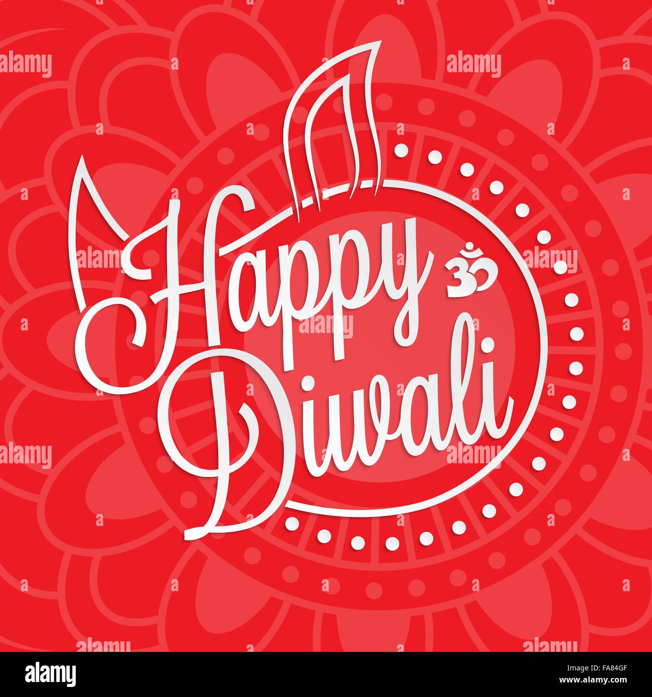 Happy Diwali Schriftzug für Ihre Grußkarte-design Stock Vektor
