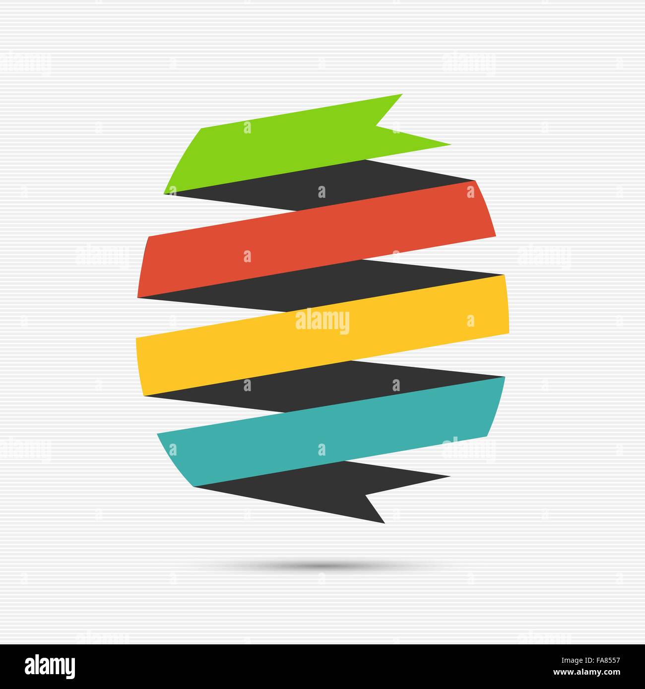 Vektor-Illustration eines abstrakten Osterei machte der Papier-Banner für Ihre Konstruktion Stock Vektor