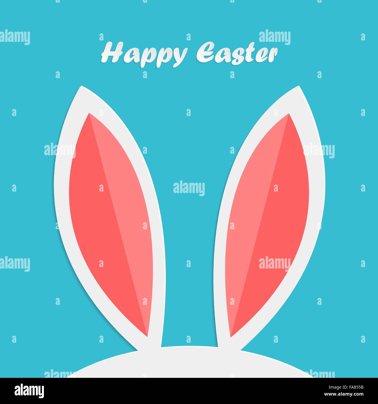 Abstrakte Ostern Hasenohren für Ihr design Stock Vektor